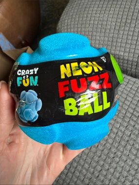 RMS- Crazy Fun- Neon Fuzz Ball (Blue) (NWT)